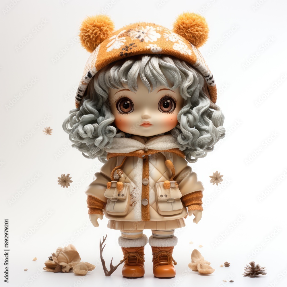 Doll isolate on a white background : a cherished plaything and collectible, embodying childhood memories and cultural significance, reflecting history and imagination. Doll isolate on a white background : a cherished plaything and collectible, embodying childhood memories and cultural significance, reflecting history and imagination.
