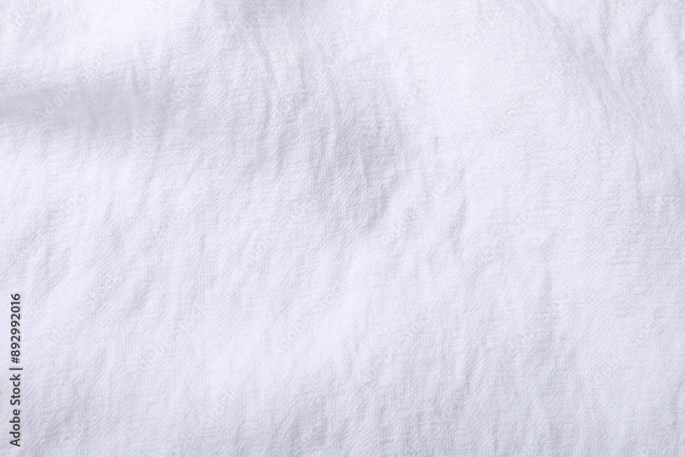 Texture of white fabric as background, top view Texture of white fabric as background, top view