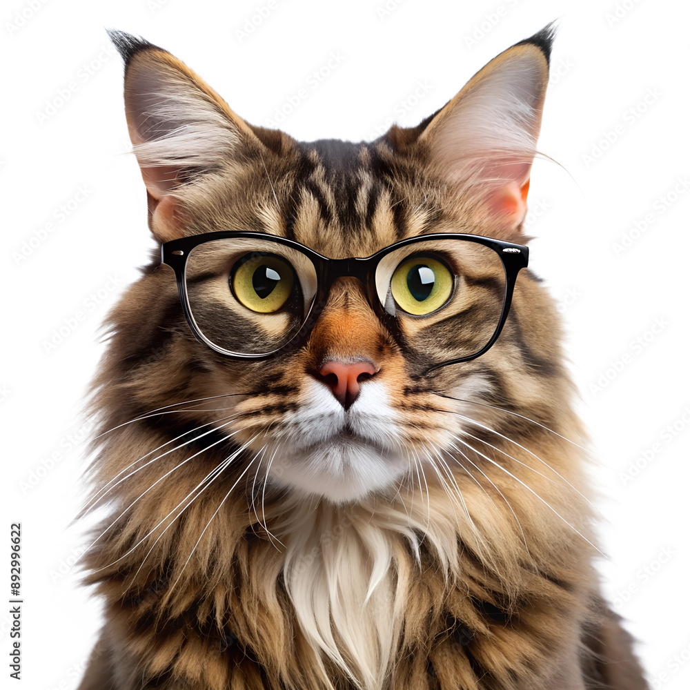 british cat isolated on white background AI british cat isolated on white background AI