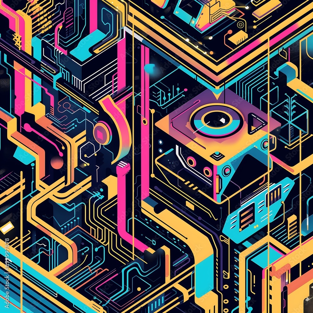 Design of Artificial Intelligence Conference Poster Cyberpunk Holograp Banner Ads Poster Flyer Art Design of Artificial Intelligence Conference Poster Cyberpunk Holograp Banner Ads Poster Flyer Art