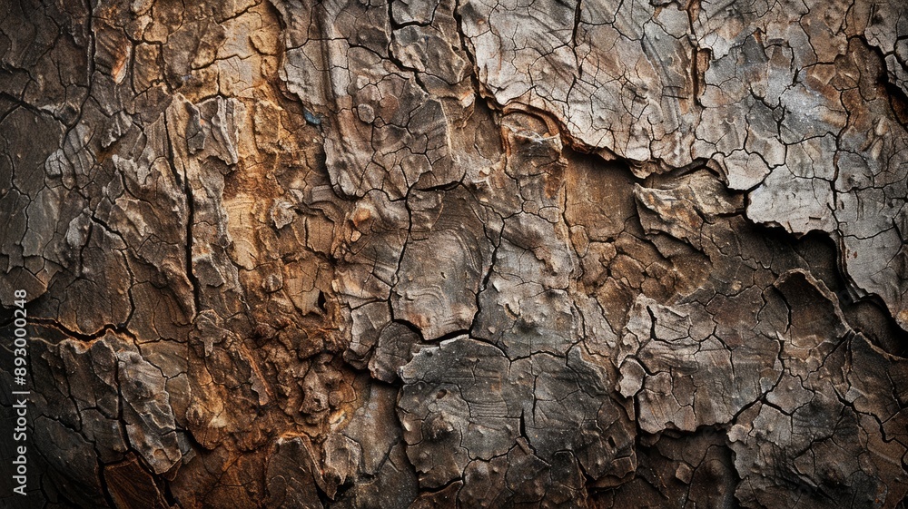 Close-up of cracked, textured earth with warm tones Close-up of cracked, textured earth with warm tones