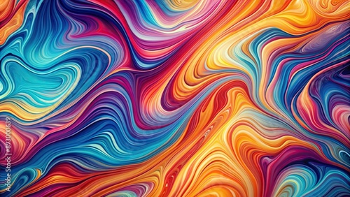 Colorful abstract geometric background with fluid marble texture and dynamic gradient waves, perfect for modern covers and macro shots, background, geometric, abstract, colorful, marble
