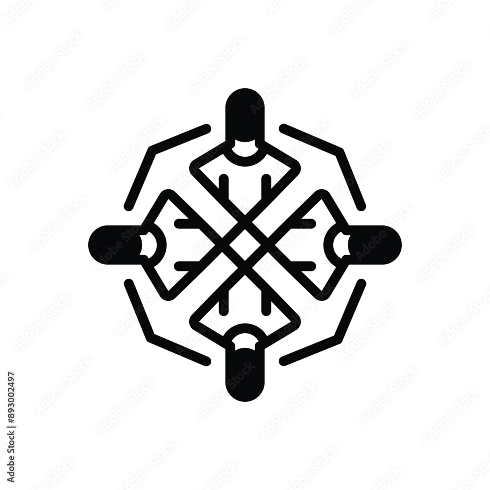 Black solid icon for culture Black solid icon for culture