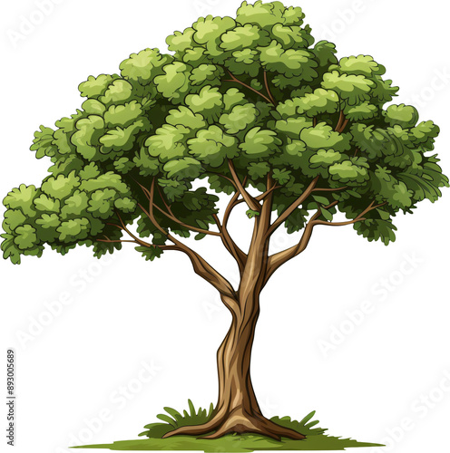 tree cartoon style