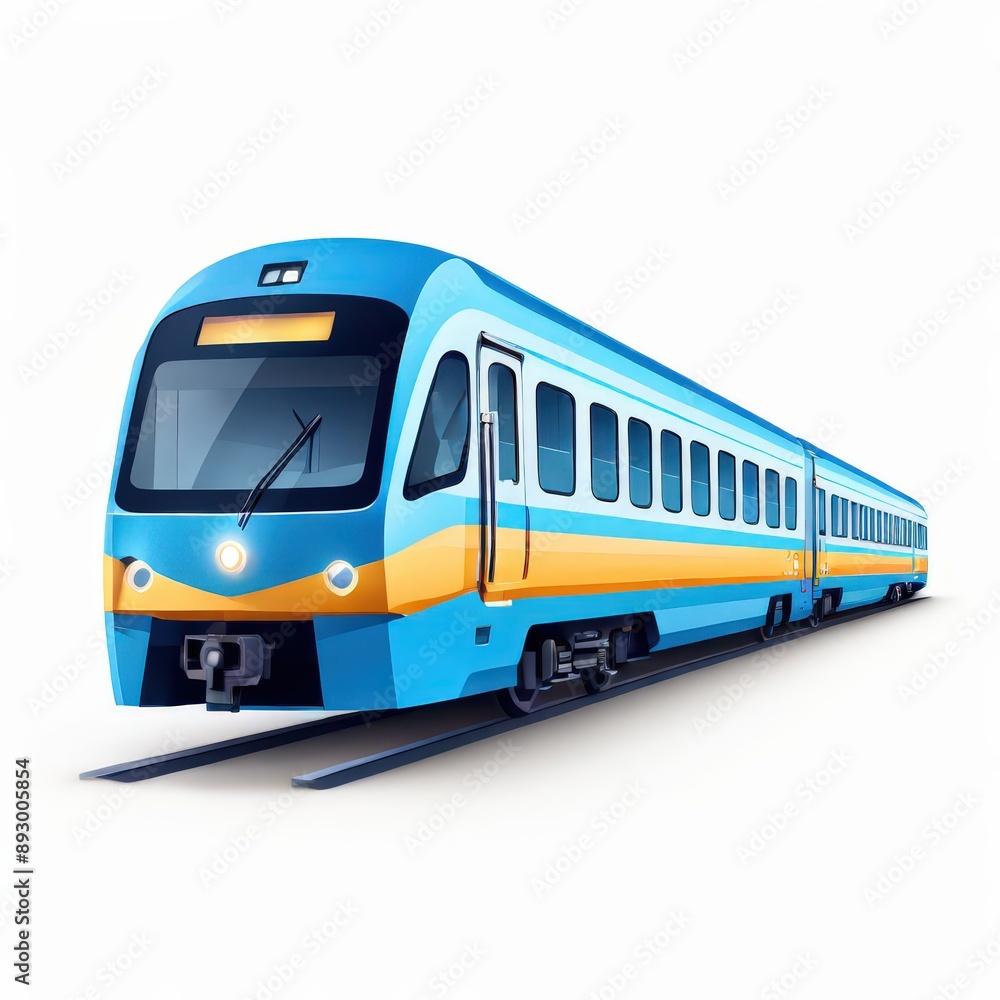 the ai generated image, High-speed train on railway the ai generated image, High-speed train on railway