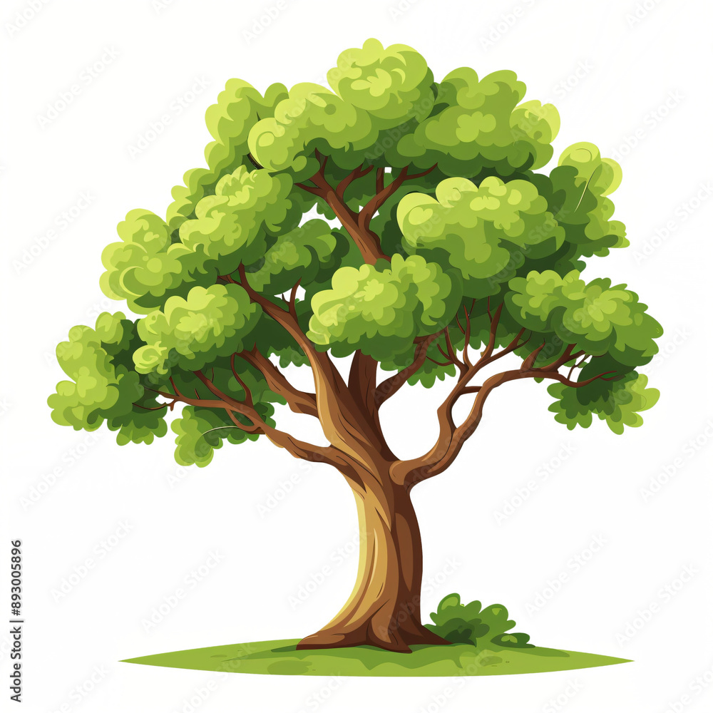 tree cartoon style
