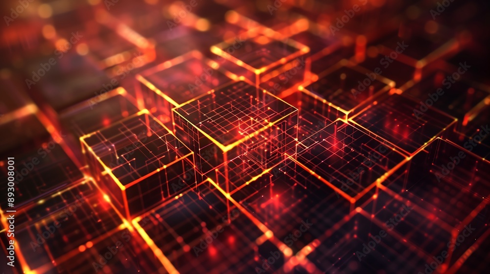 Futuristic digital background melding cybersecurity illustration and network Futuristic digital background melding cybersecurity illustration and network