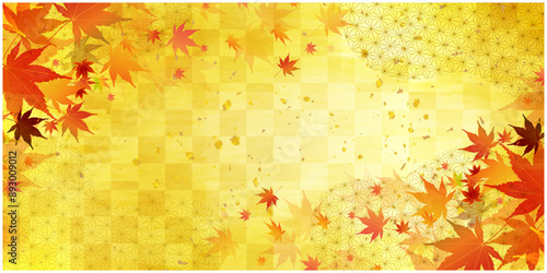 紅葉　和柄　秋　背景	
