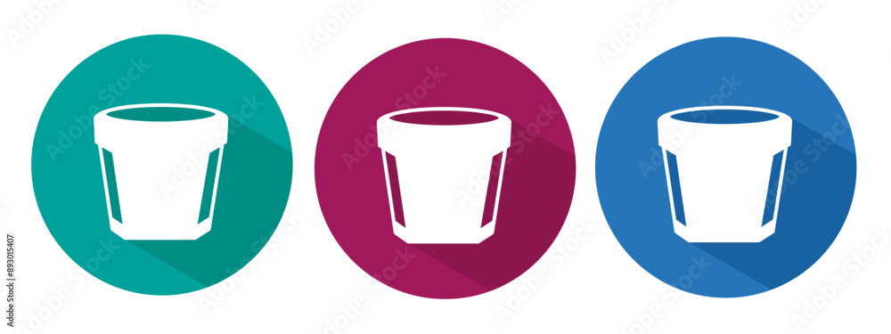 Icon for potted vector illustration in flat. Icon for potted vector illustration in flat.