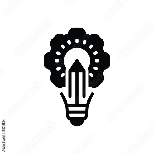 Black solid icon for initiative