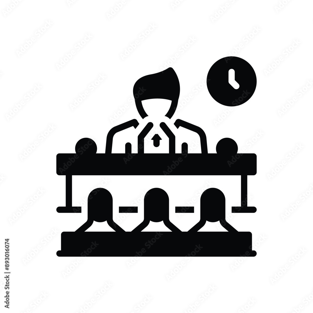 Black solid icon for public speaking Black solid icon for public speaking