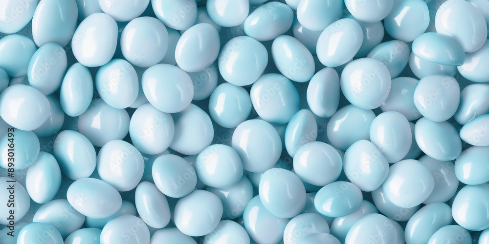 close-up of light blue chocolate covered sugar coating with each bean showcasing its smooth texture and glossy finish close-up of light blue chocolate covered sugar coating with each bean showcasing its smooth texture and glossy finish