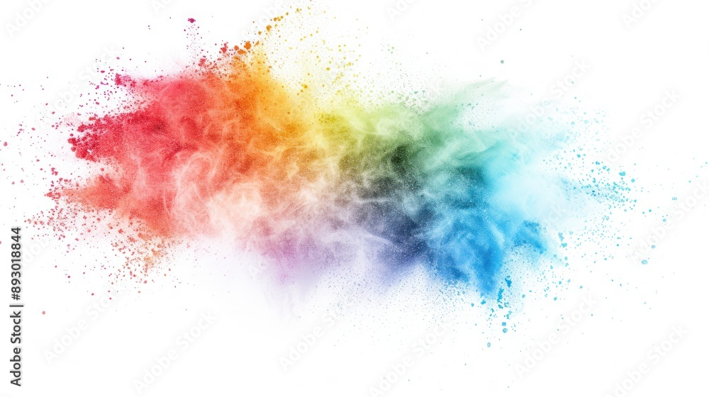 Fototapeta premium Rainbow Powder Explosion