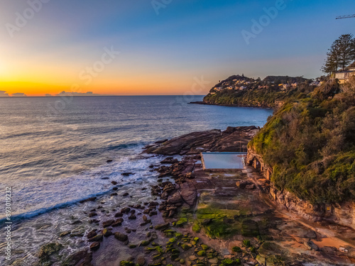 Photography Northern Beaches Sunrise at the seaside with rain clouds