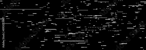 TV static noise wallpaper. Glitch vhs pixel noise texture. Random interference signal concept. Black white rippled video tape background. Image distortion distressed backdrop effect. Vector snow bg
