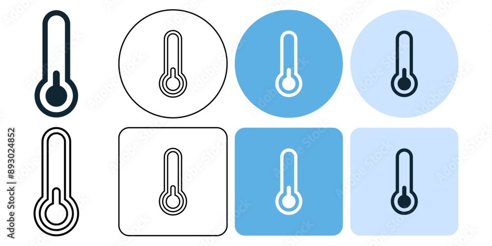 Thermometer climate control, weather change Temperature measurement. icon symbol stroke line and glyph Thermometer climate control, weather change Temperature measurement. icon symbol stroke line and glyph