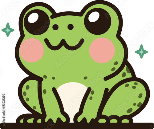 Cute frog cartoon illustrations 