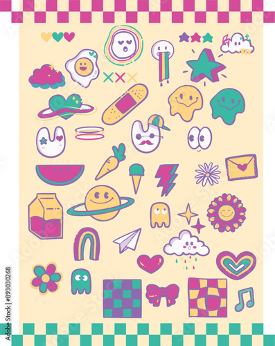 Icon Set Y2K Retro