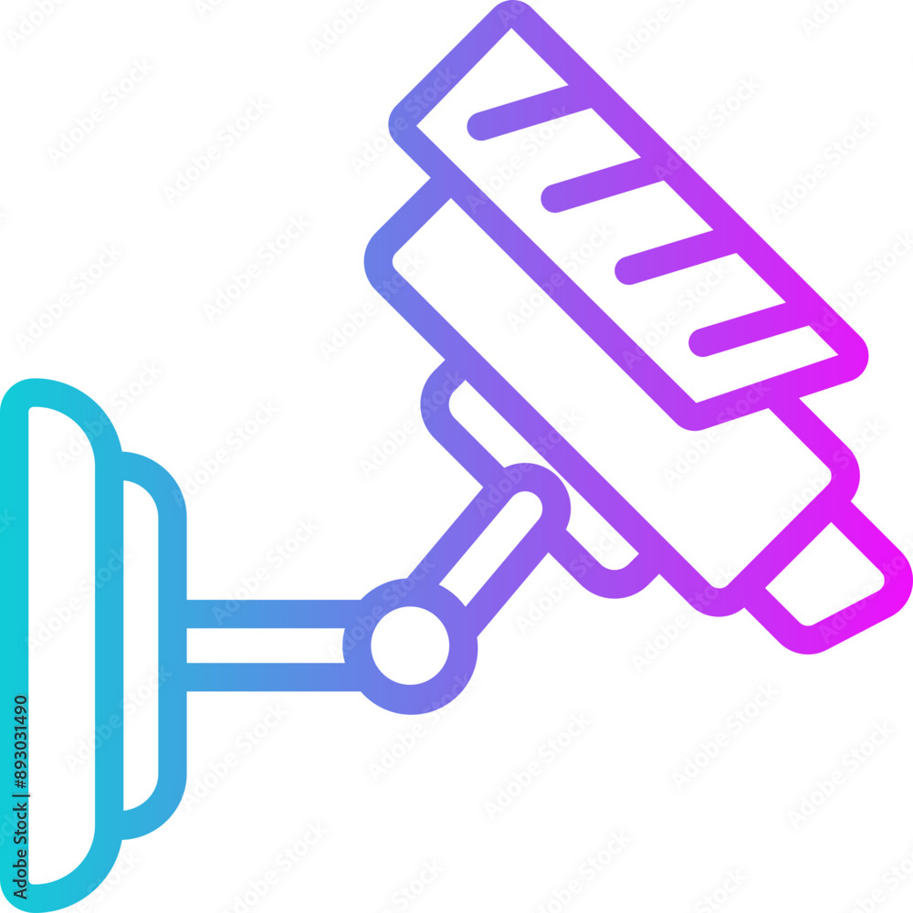 Cctv Gradient Icon Design Vector Cctv Gradient Icon Design Vector