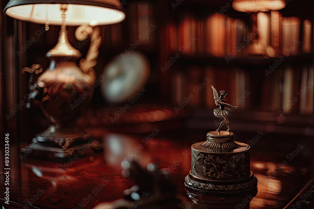 Intricate Music Box with Spinning Ballerina