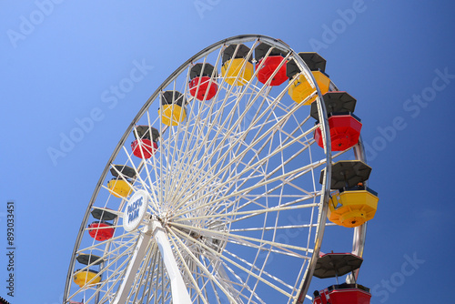 Pacific Wheel at Pacific Park in Santa Monica, California photo