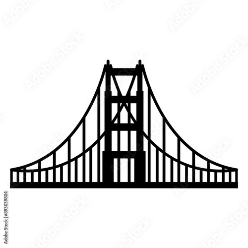 Bridge Icon Vector Illustration