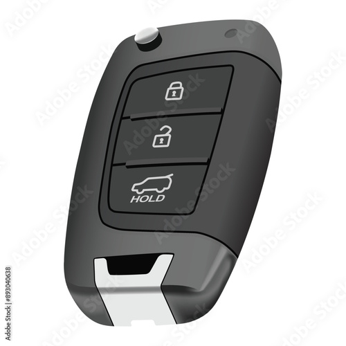 Car Key Remote Vector Illustration