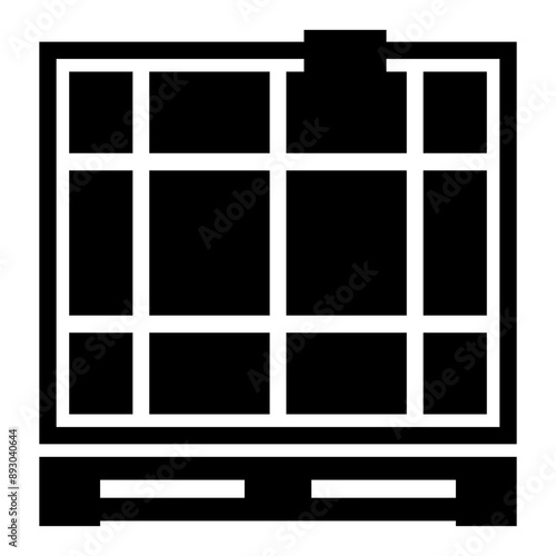 Industrial and Chemical Storage Icon Vector Illustration