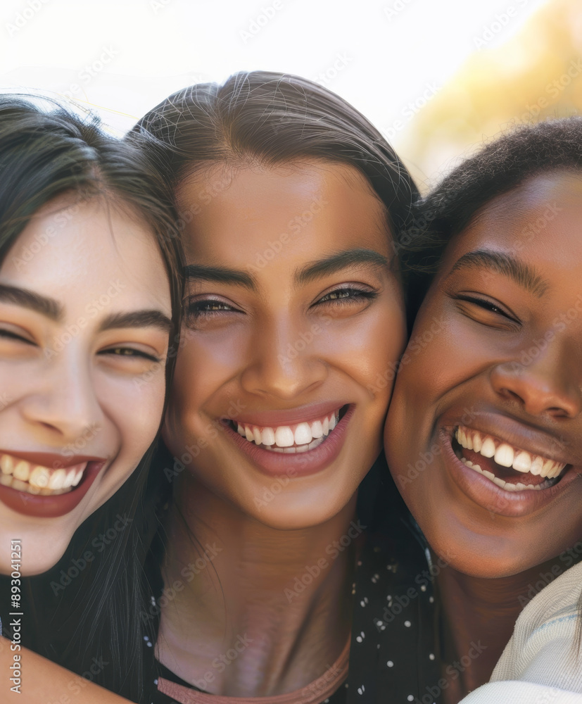 Joyful Friends Embracing Joyful Friends Embracing