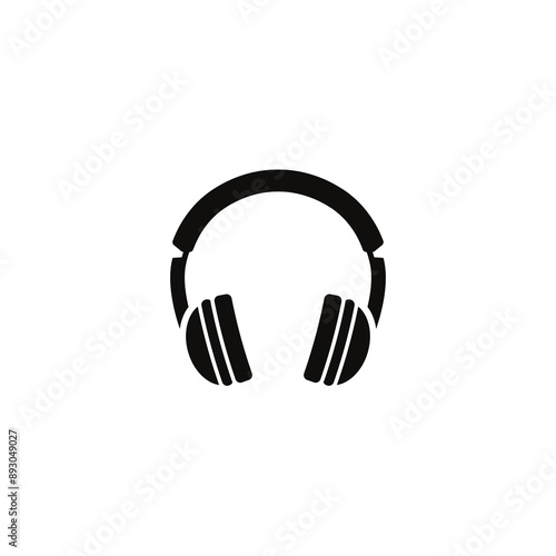 Headphones Icon on Transparent Background