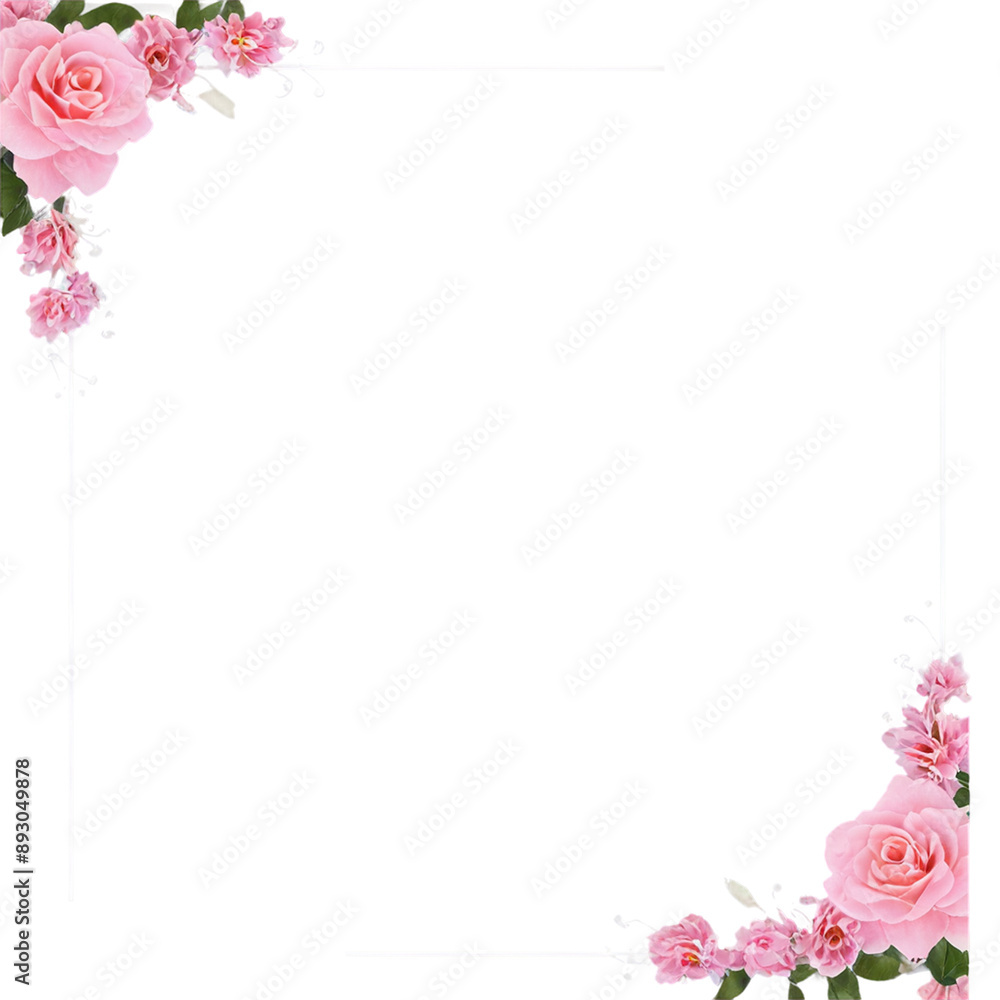 Floral Wedding, Valentine, Decoration Frame Floral Wedding, Valentine, Decoration Frame