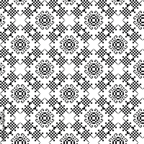 black and white seamless pattern