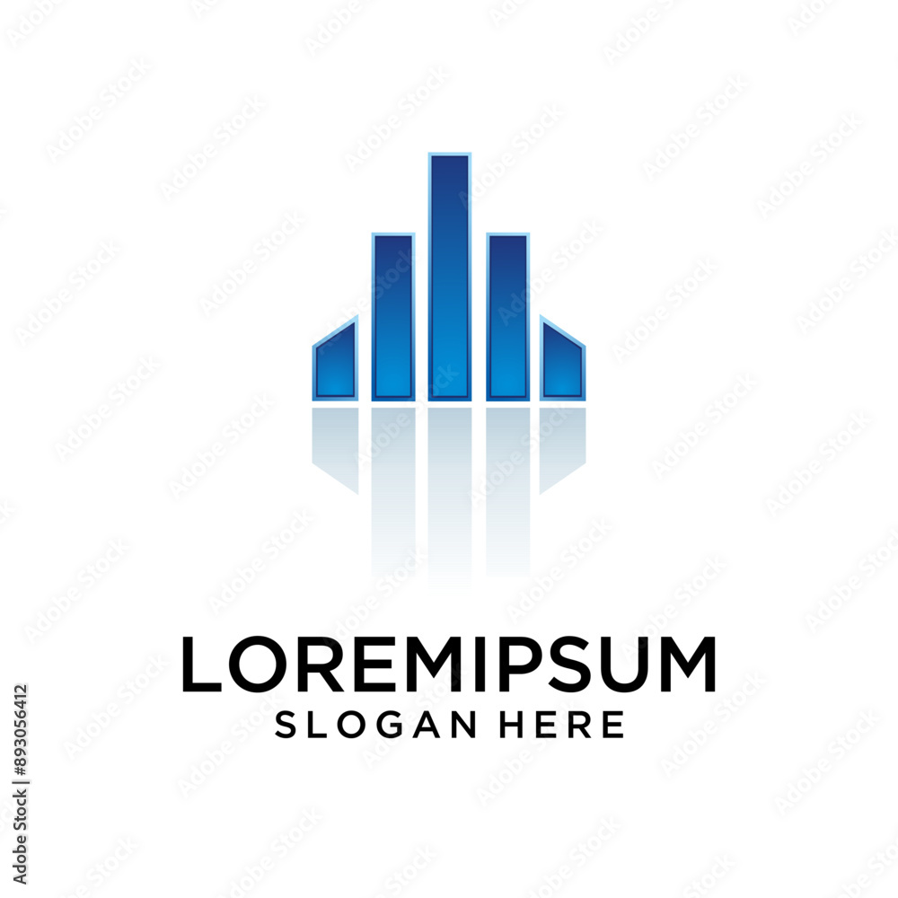 logo building with 3 d logo building with 3 d