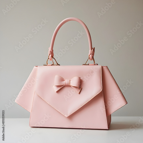 Una bolsa rosa que luce muy linda y femenina photo