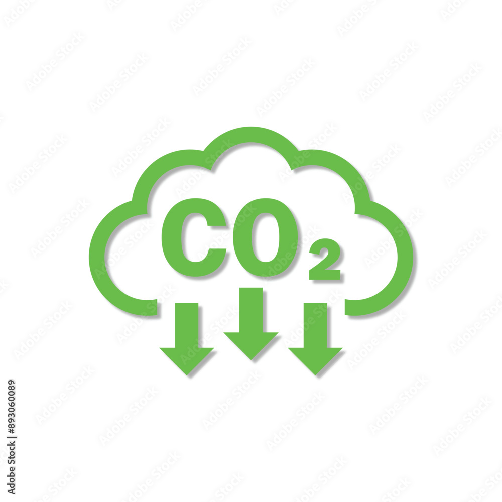 CO2 carbon dioxide cloud png icon on white background, Eps10 CO2 carbon dioxide cloud png icon on white background, Eps10