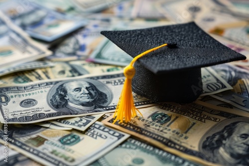 Graduation Cap and Money photo