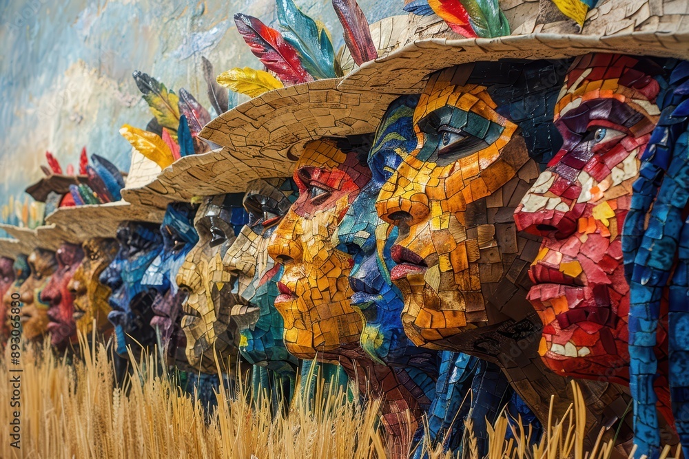 Fototapeta premium Trading Traditions: Exploring the Cultural Significance of Peyote Exchange in History