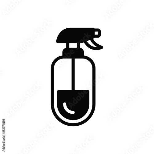 Black solid icon for antiseptic