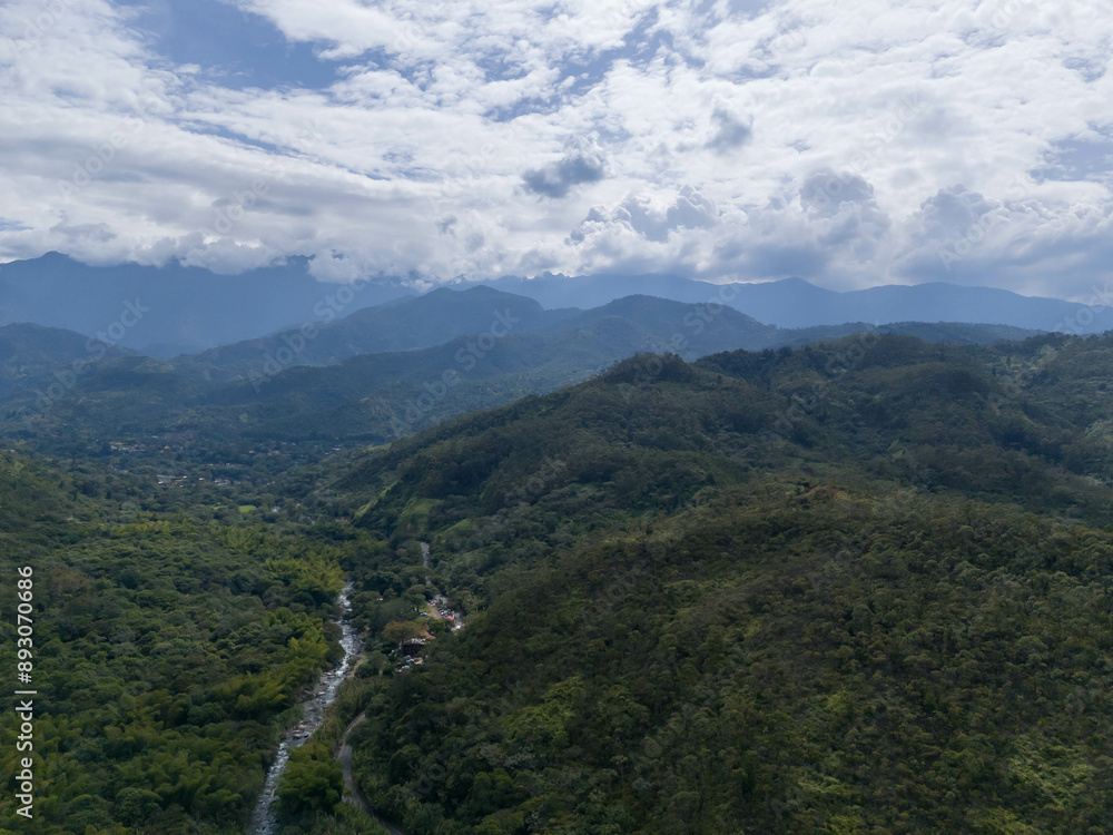 Aerial images of Ecoparque Río Pance in Cali, Colombia Aerial images of Ecoparque Río Pance in Cali, Colombia