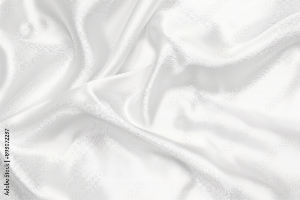A close-up shot of a smooth, white fabric, draped in soft, flowing folds, showcasing a delicate and elegant texture A close-up shot of a smooth, white fabric, draped in soft, flowing folds, showcasing a delicate and elegant texture