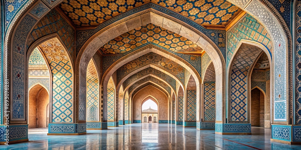 Arches of the mosque with intricate Islamic geometric designs , mosque, arches, architecture, Islamic, geometric Arches of the mosque with intricate Islamic geometric designs , mosque, arches, architecture, Islamic, geometric