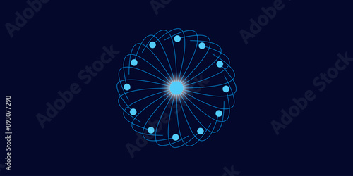 Social network and teamwork concept. Flat style vector illustration