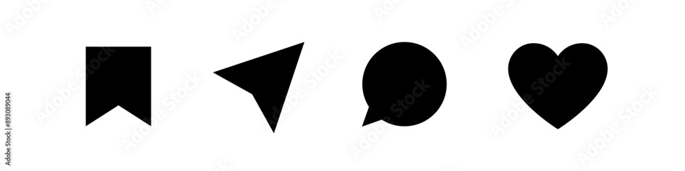 Social media interface icon. Social media icon. Social media interface icon. Social media icon.