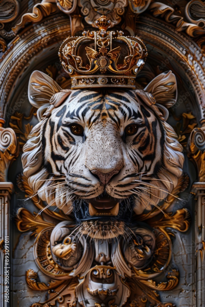 Ornate Tiger Portrait Ornate Tiger Portrait