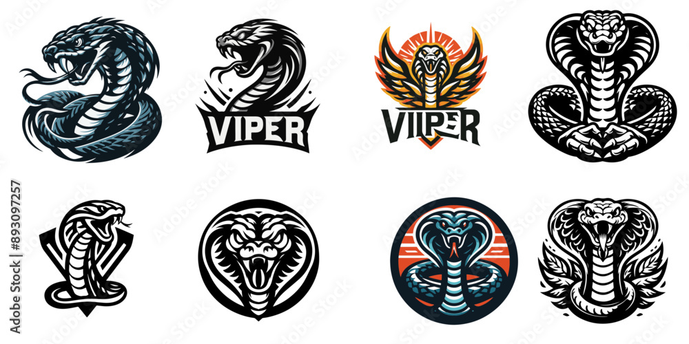 viper logo icon vector illustration, isolated on transparent background viper logo icon vector illustration, isolated on transparent background