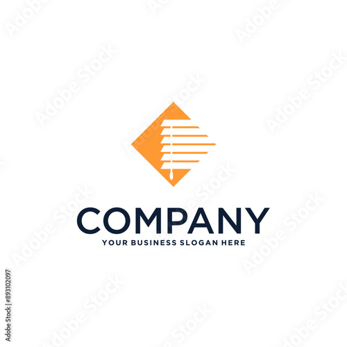 window covering logo design
