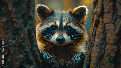 3d Cute Raccoon Portrait Illustration © Adja Atmaja
