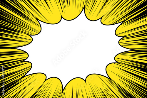 An impactful background of concentrated lines