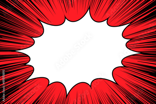 An impactful background of concentrated lines