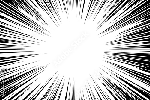 An impactful background of concentrated lines